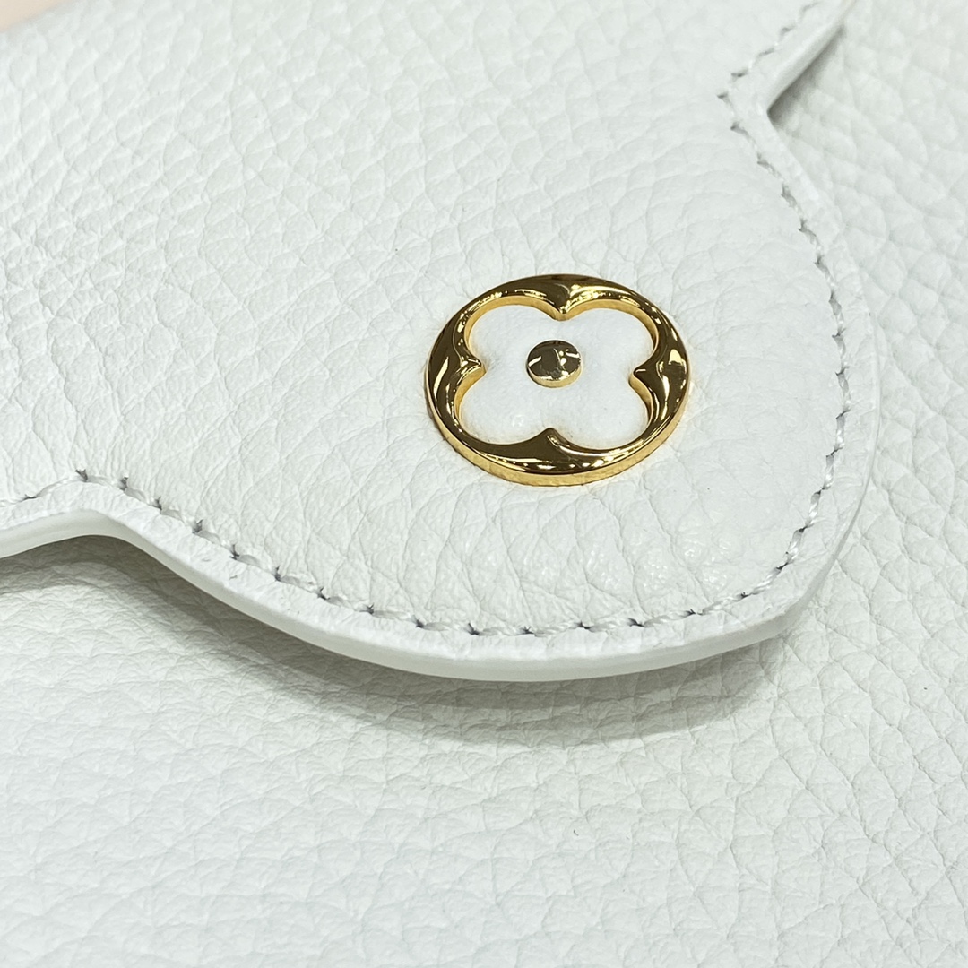 Louis Vuitton CAPUCINES MINI Taurillon Leather Bag M56399 Snow White